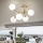 Ideal Lux - Přisazený lustr NODI 5xE14/28W/230V 50x55 cm mosaz/bílá