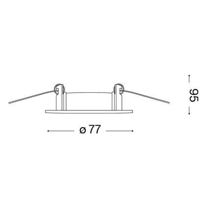 Ideal Lux - SADA 3x Podhledové svítidlo 1xGU10/50W/230V