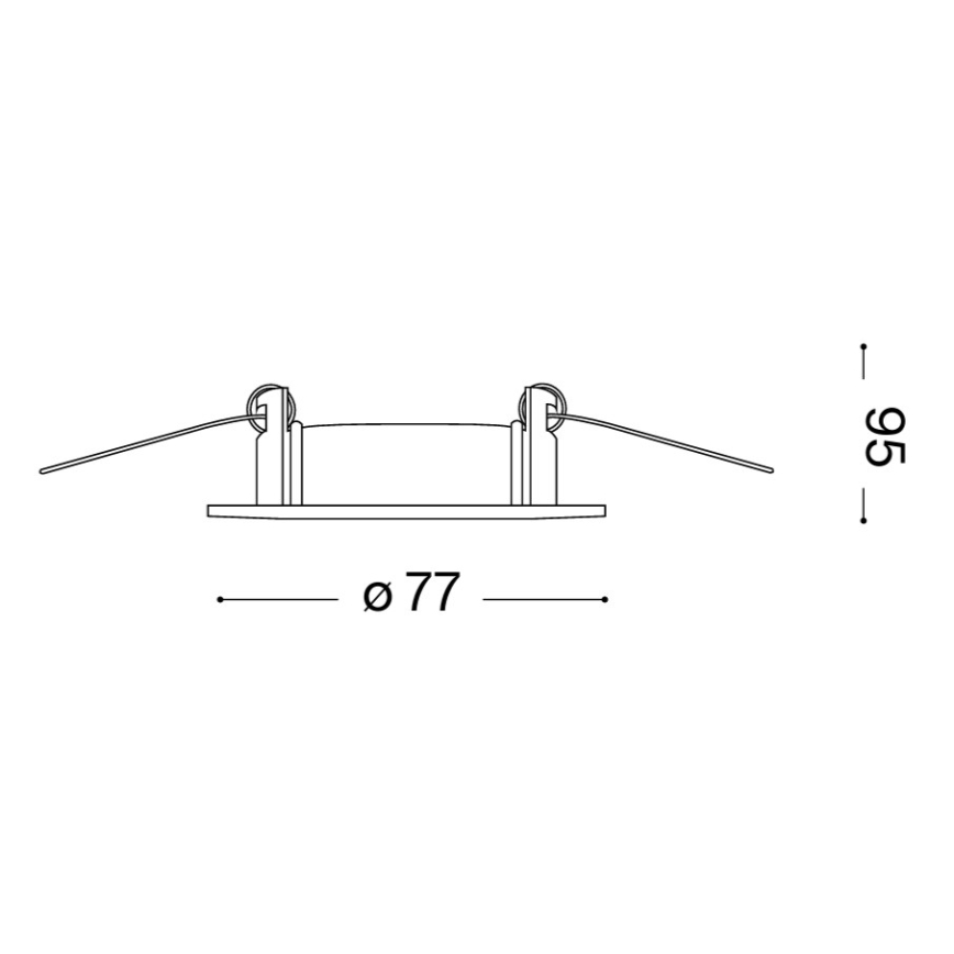 Ideal Lux - SADA 3x Podhledové svítidlo 1xGU10/50W/230V