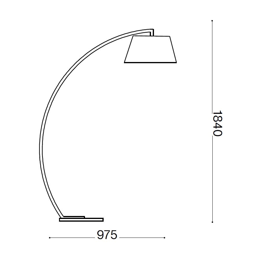 Ideal Lux - Stojací lampa 1xE27/60W/230V