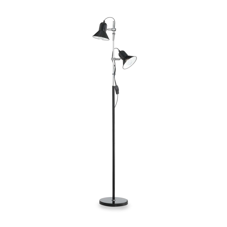 Ideal Lux - Stojací lampa POLLY 2xE27/60W/230V černá