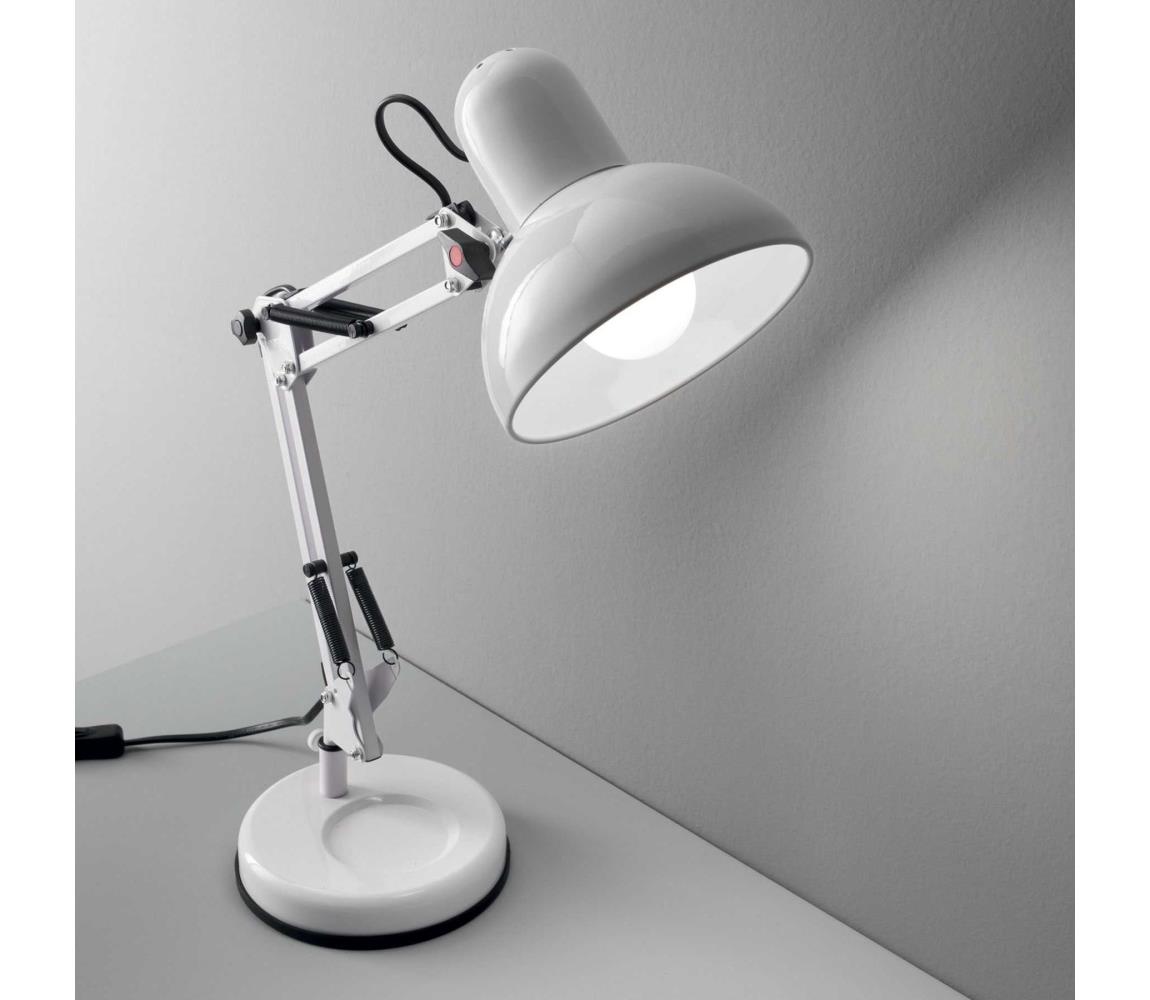 Ideal Lux Ideal Lux - Stolní lampa 1xE27/40W/230V bílá ID108117