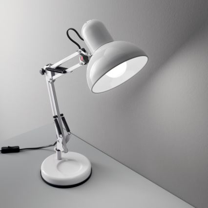 Ideal Lux - Stolní lampa 1xE27/40W/230V bílá