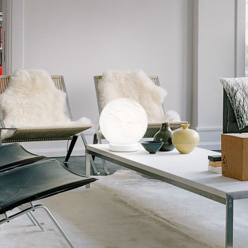 Ideal Lux - Stolní lampa CARTA 1xE27/25W/230V pr. 20 cm bílá