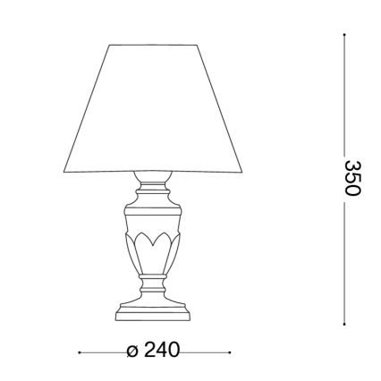 Ideal Lux - Stolní lampa FIRENZE 1xE14/40W/230V zlatá