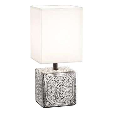 Ideal Lux - Stolní lampa KALI 1xE14/40W/230V bílá/šedá