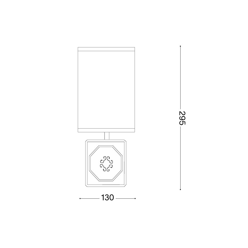Ideal Lux - Stolní lampa KALI 1xE14/40W/230V bílá/šedá