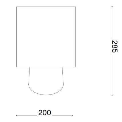 Ideal Lux - Stolní lampa KALI 1xE14/40W/230V krémová/béžová