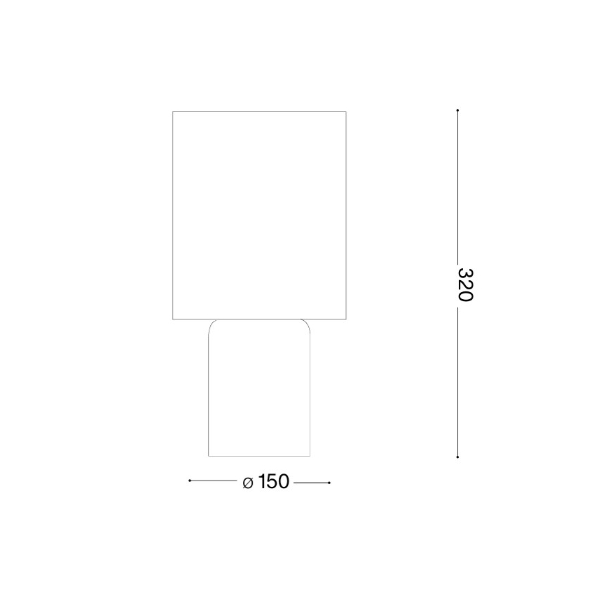 Ideal Lux - Stolní lampa KALI 1xE14/40W/230V krémová