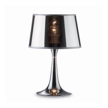 Ideal Lux - Stolní lampa LONDON 1xE27/60W/230V lesklý chrom