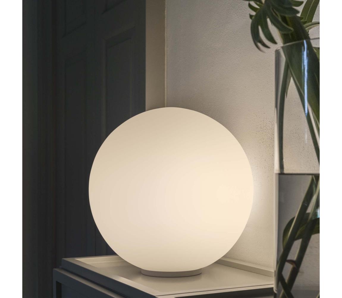 Ideal Lux - Stolní lampa MAPA 1xE27/42W/230V pr. 20 cm bílá 009155 Bílá,Matný chrom