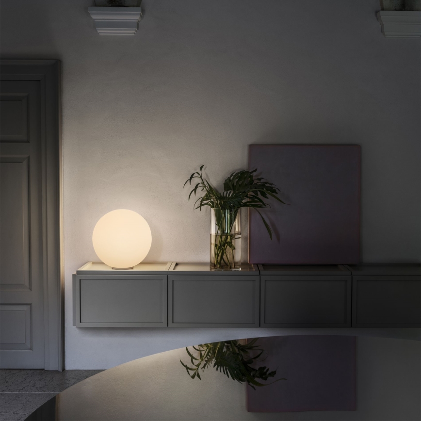 Ideal Lux - Stolní lampa MAPA 1xE27/42W/230V pr. 20 cm bílá