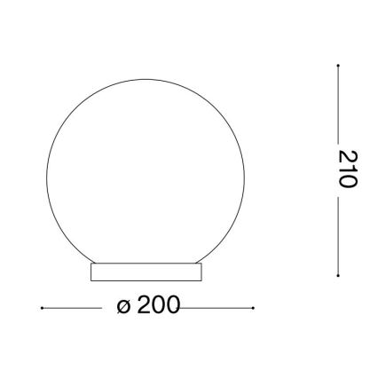 Ideal Lux - Stolní lampa MAPA 1xE27/60W/230V bílá