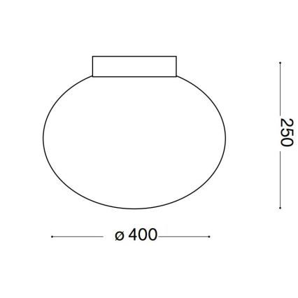 Ideal Lux - Stropní svítidlo CANDY 1xE27/42W/230V pr. 40 cm bílá