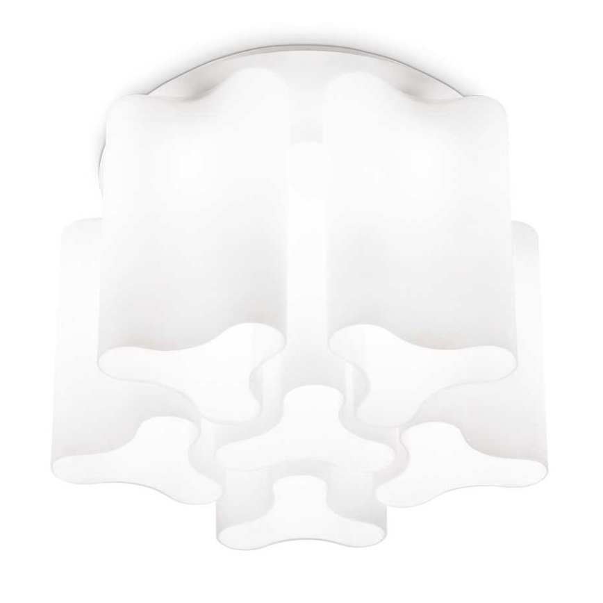 Ideal Lux - Stropní svítidlo COMPO 6xE27/52W/230V pr. 56 cm bílá