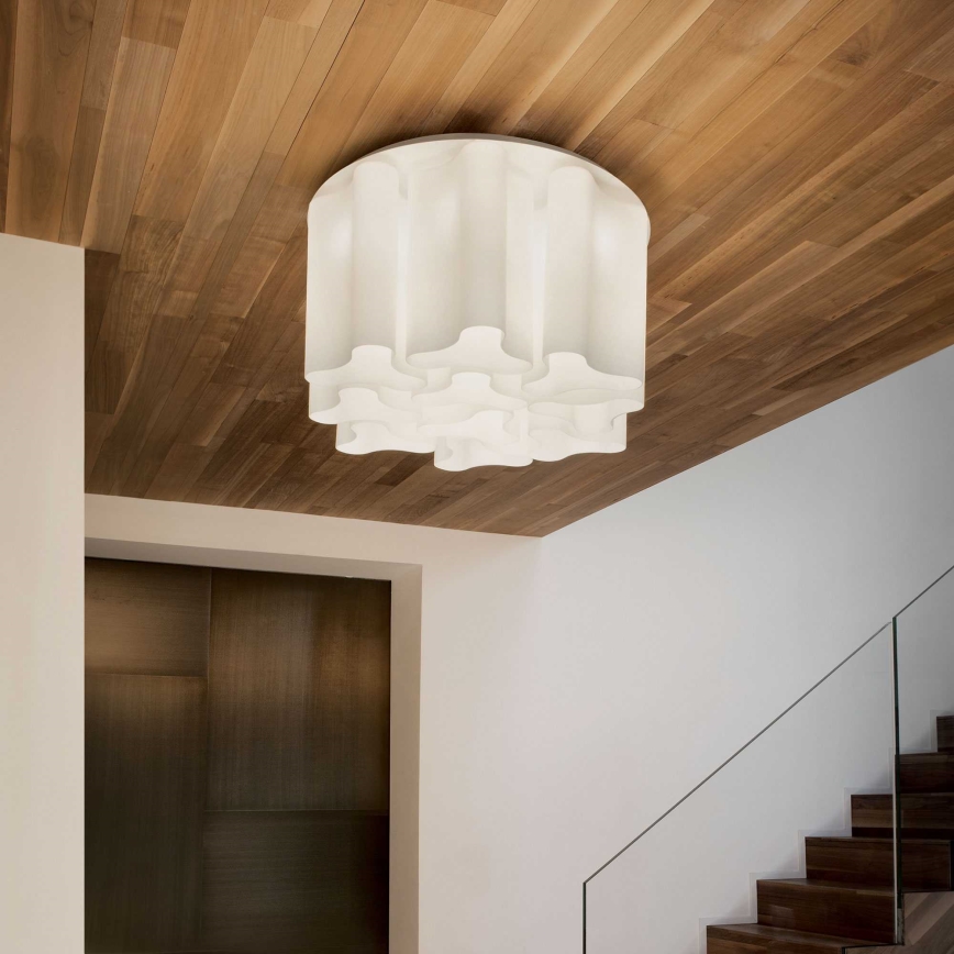 Ideal Lux - Stropní svítidlo COMPO 6xE27/52W/230V pr. 56 cm bílá