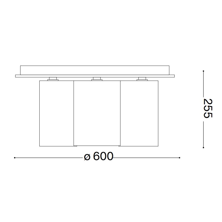Ideal Lux - Stropní svítidlo DAISY 6xE27/52W/230V pr. 60 cm zlatá/bílá