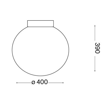 Ideal Lux - Stropní svítidlo MAPA 1xE27/60W/230V 400 mm