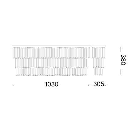 Ideal Lux - Stropní svítidlo MARTINEZ 8xE14/40W/230V lesklý chrom