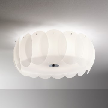 Ideal Lux - Stropní svítidlo OVALINO 8xE27/60W/230V pr. 53,5 cm bílá