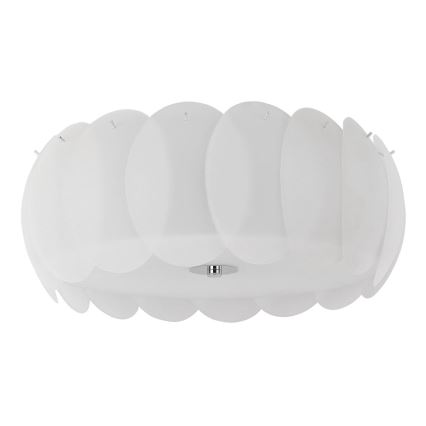 Ideal Lux - Stropní svítidlo OVALINO 8xE27/60W/230V pr. 53,5 cm bílá