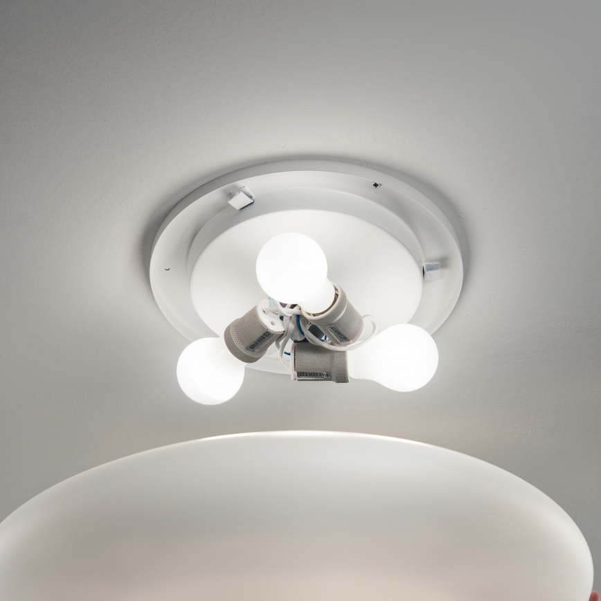 Ideal Lux - Stropní svítidlo SMARTIES 1xE27/42W/230V pr. 33 cm bílá