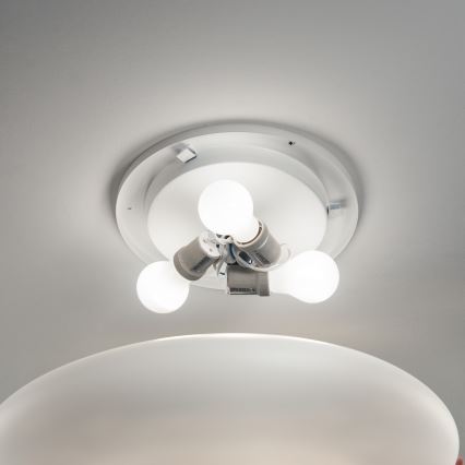 Ideal Lux - Stropní svítidlo SMARTIES 2xE27/42W/230V pr. 42,5 cm bílá