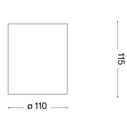 Ideal Lux - Venkovní bodové svítidlo GUN 1xGU10/28W/230V IP44 černá