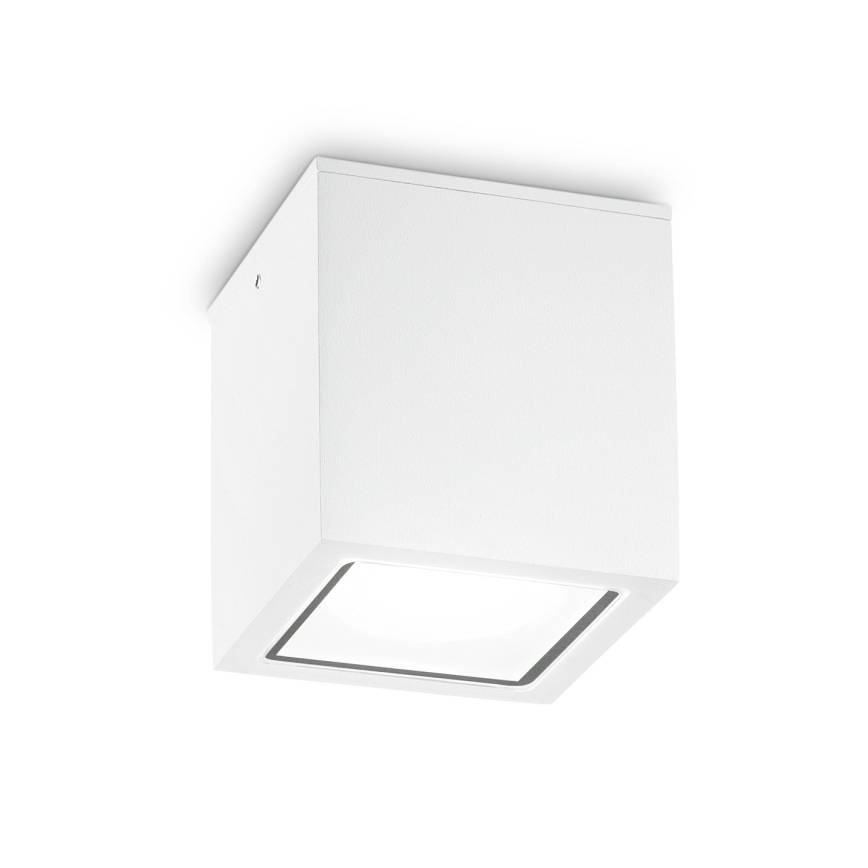 Ideal Lux - Venkovní bodové svítidlo TECHO 1xGU10/20W/230V 15x15 cm IP54 bílá