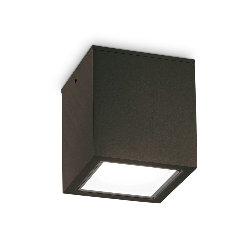 Ideal Lux - Venkovní bodové svítidlo TECHO 1xGU10/20W/230V 15x15 cm IP54 černá