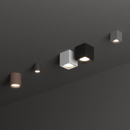 Ideal Lux - Venkovní bodové svítidlo TECHO 1xGU10/20W/230V 15x15 cm IP54 hnědá