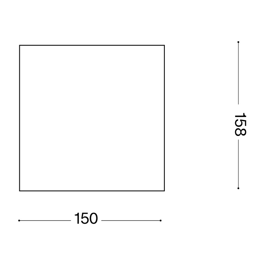 Ideal Lux - Venkovní bodové svítidlo TECHO 1xGU10/20W/230V 15x15 cm IP54 hnědá