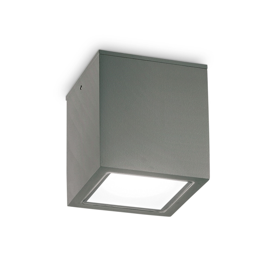 Ideal Lux - Venkovní bodové svítidlo TECHO 1xGU10/20W/230V 9x9 cm IP54 antracit