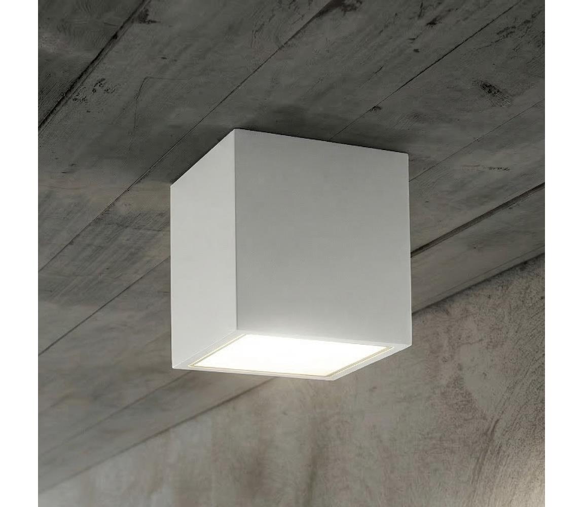 Ideal Lux - Venkovní bodové svítidlo TECHO 1xGU10/20W/230V 9x9 cm IP54 bílá 251561
