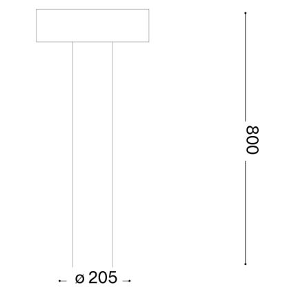 Ideal Lux - Venkovní lampa 4xG9/15W/230V 80 cm IP44 hnědá