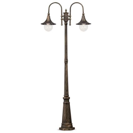 Ideal Lux - Venkovní lampa CIMA 2xE27/52W/230V 216 cm IP43 patina
