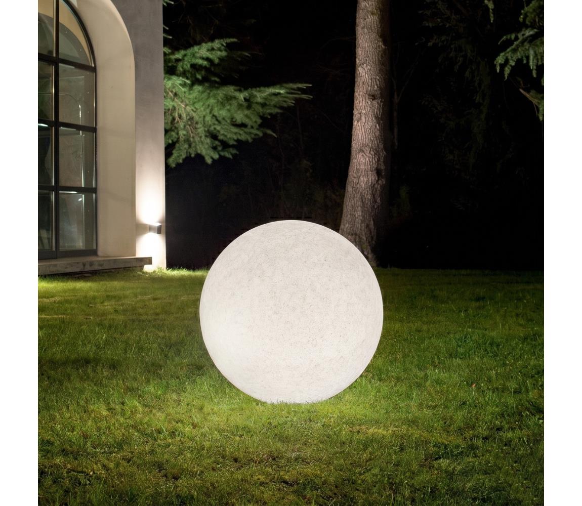 Ideal Lux - Venkovní lampa DORIS 1xE27/60W/230V pr. 48 cm IP44 šedá 195483