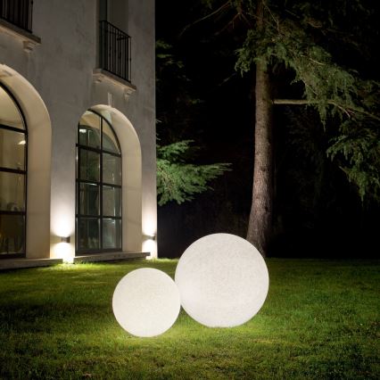 Ideal Lux - Venkovní lampa DORIS 1xE27/60W/230V pr. 78 cm IP44 šedá