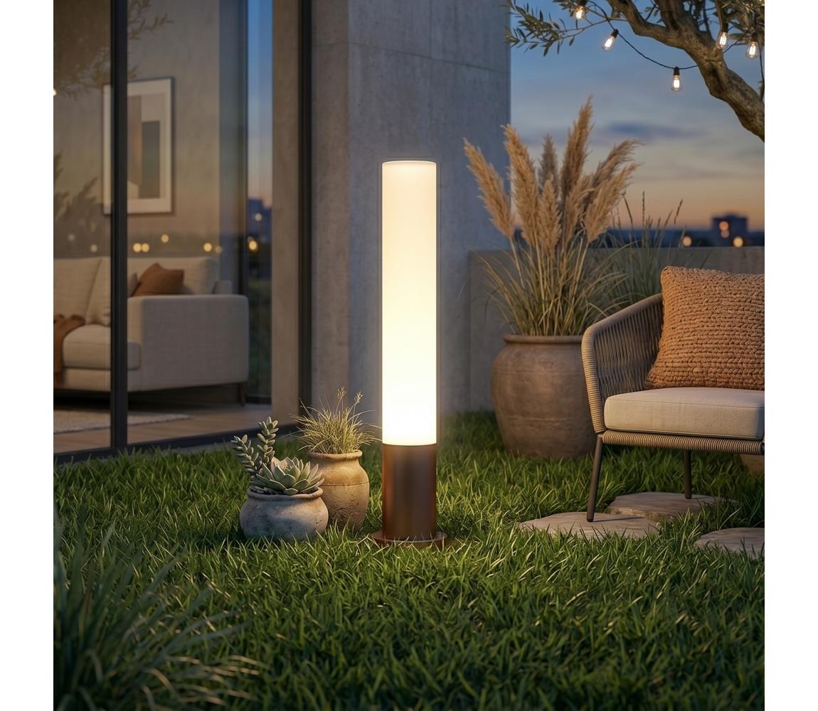 Ideal Lux - Venkovní lampa EDO OUTDOOR 1xGX53/15W/230V 80 cm IP65 hnědá 213071