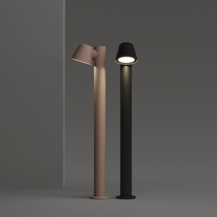 Ideal Lux - Venkovní lampa GAS 1xGU10/35W/230V 80 cm IP43 hnědá