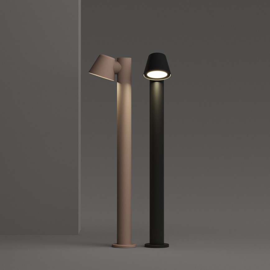 Ideal Lux - Venkovní lampa GAS 1xGU10/35W/230V 80 cm IP43 hnědá