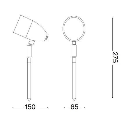 Ideal Lux - Venkovní lampa INSIDE 1xG9/15W/230V 27,5 cm IP54 černá