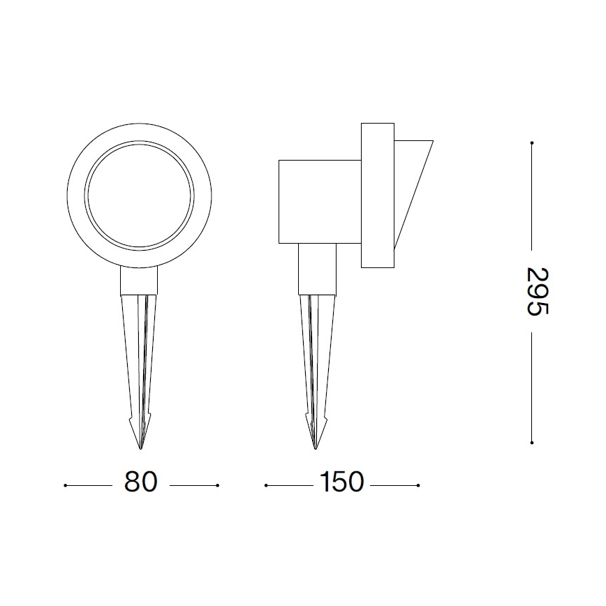 Ideal Lux - Venkovní lampa TERRA 1xGU10/28W/230V IP65 hnědá