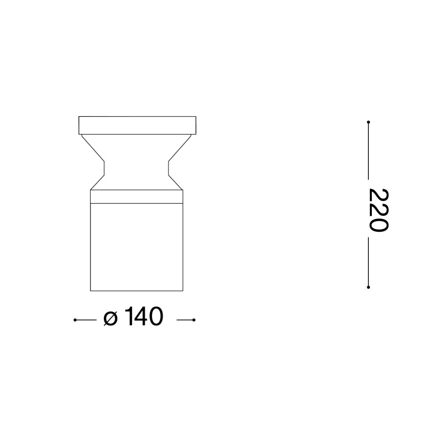 Ideal Lux - Venkovní lampa TORRE 1xE27/15W/230V 22 cm IP65 antracit