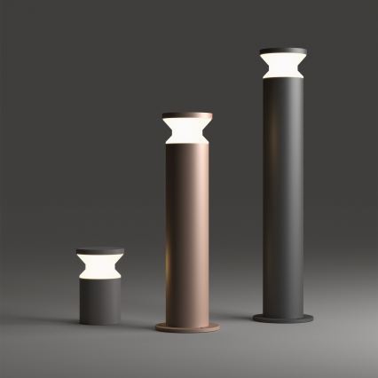 Ideal Lux - Venkovní lampa TORRE 1xE27/15W/230V 80 cm IP65 antracit