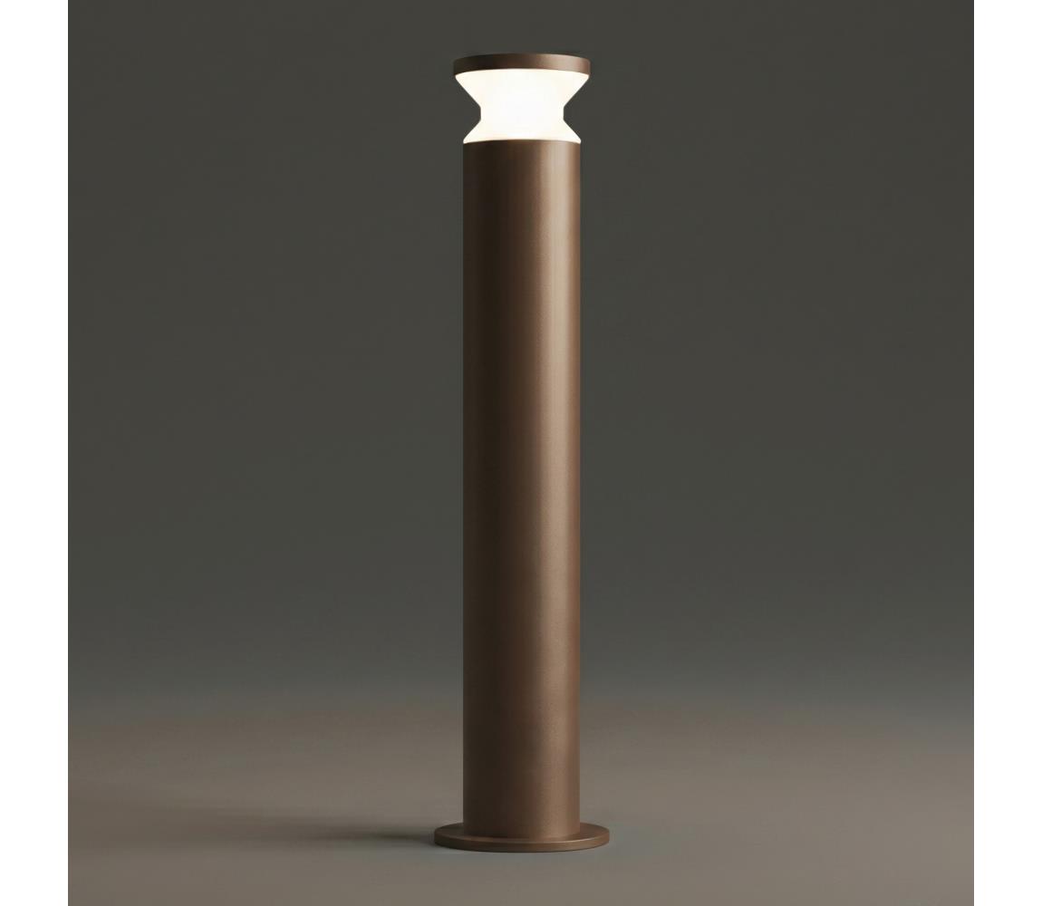 Ideal Lux - Venkovní lampa TORRE 1xE27/15W/230V 80 cm IP65 hnědá 321868