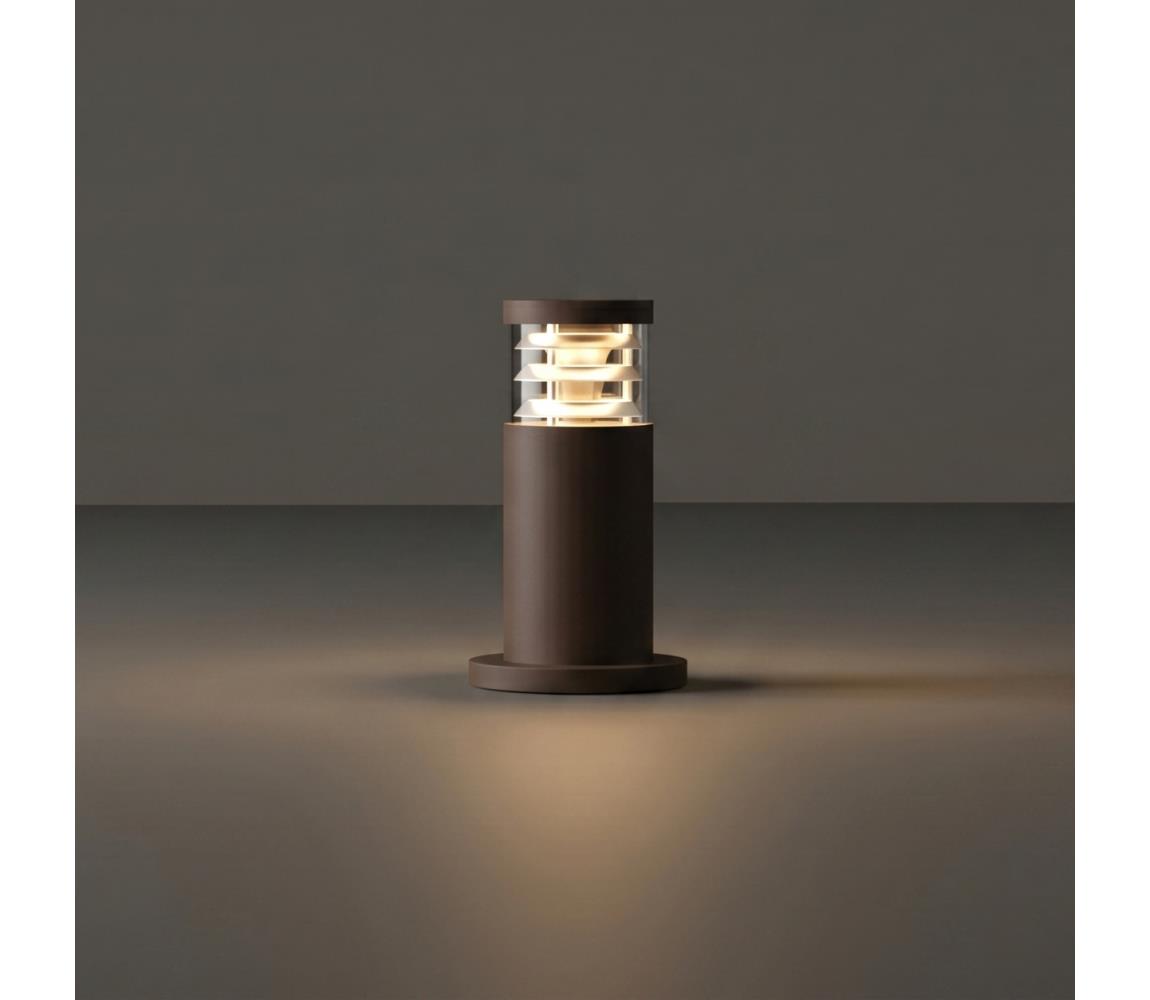 Ideal Lux - Venkovní lampa TRONCO 1xE27/42W/230V 25 cm IP65 hnědá 369792