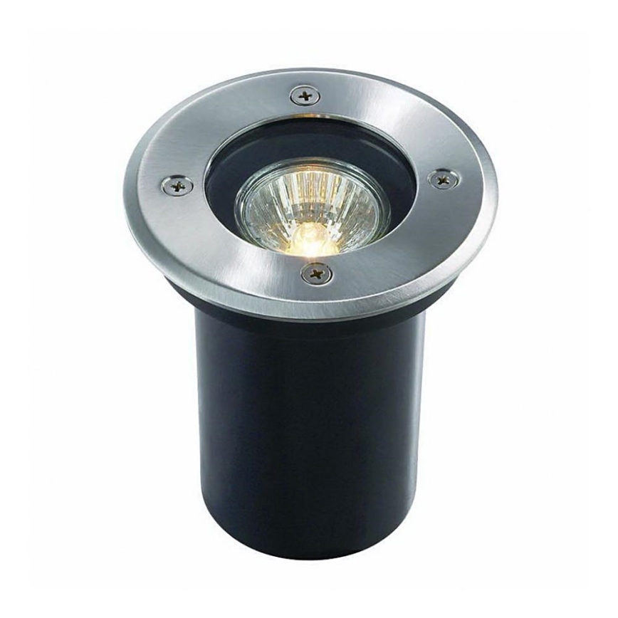 Ideal Lux - Venkovní nájezdové svítidlo PARK 1xGU10/20W/230V IP65 matný chrom