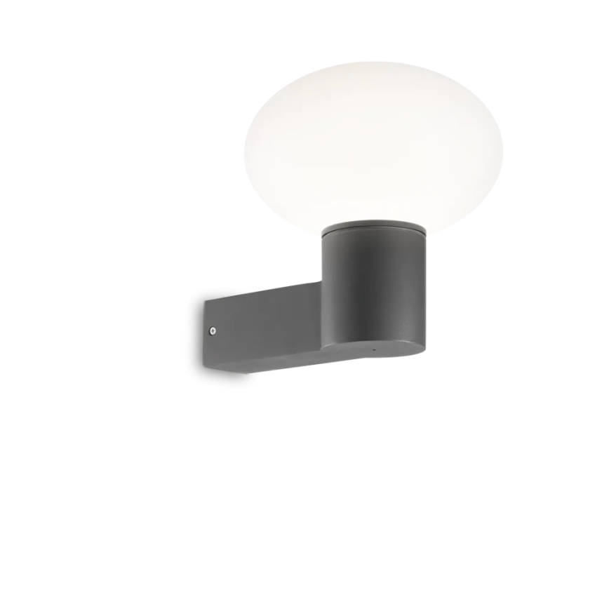 Ideal Lux - Venkovní nástěnná lampa CLIO 1xE27/42W/230V IP44 antracit