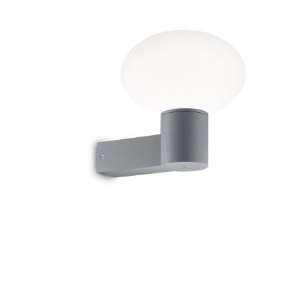 Ideal Lux - Venkovní nástěnná lampa CLIO 1xE27/42W/230V IP44 šedá